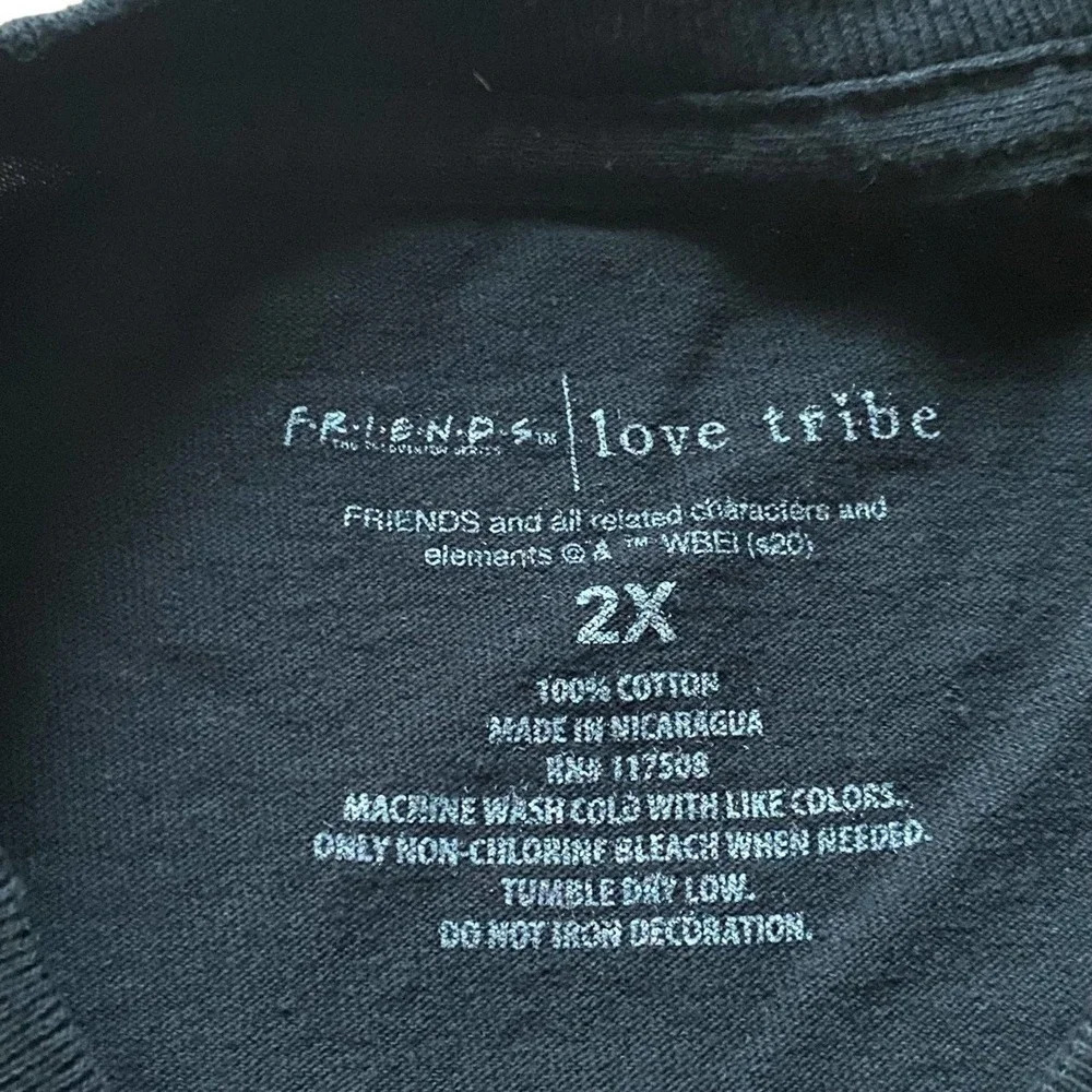 Friends Logo Black Long Sleeve 100% Casual Cotton Pullover Top Men’s Shirt - Picture 3 of 7
